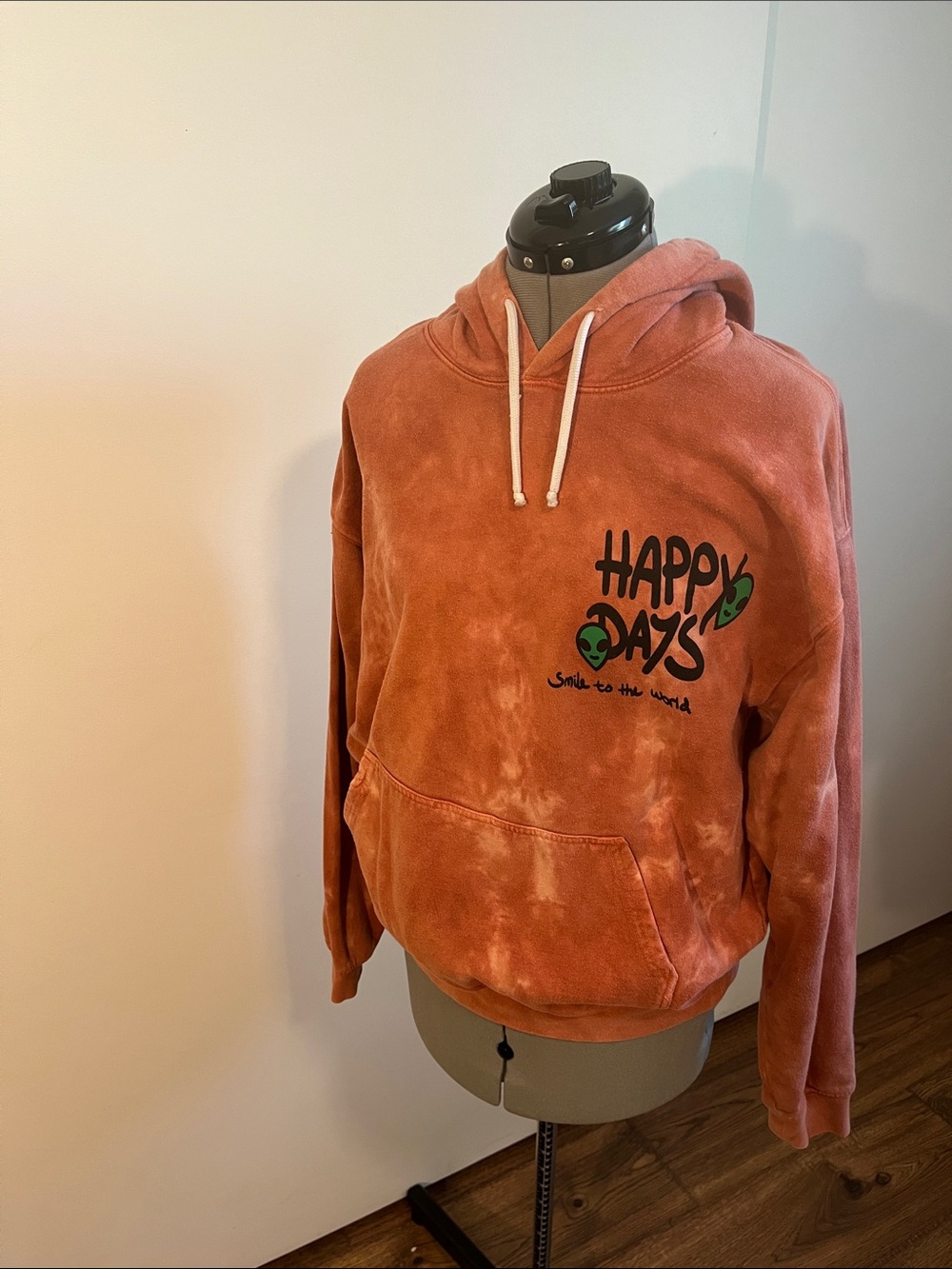 Urban Outfitters Rust Orange "Happy Days" Hoodie
